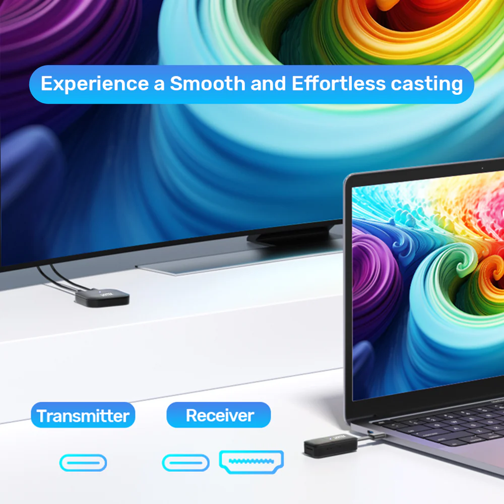 Buy UNITEK USB-C Wireless HDMI Extender TX and RX 50 Meter Range Online in Pakistan - UGREEN PK