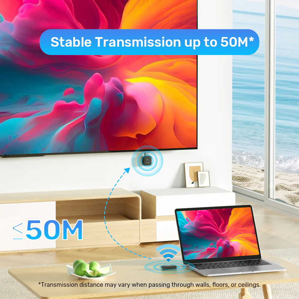 Buy UNITEK USB-C Wireless HDMI Extender TX and RX 50 Meter Range Online in Pakistan - UGREEN PK