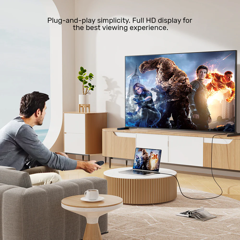 Buy UNITEK HDMI to VGA Cable (2 Meter) Full HD 1080P@60Hz Gold-Plated Connectors Online in Pakistan - UGREEN PK