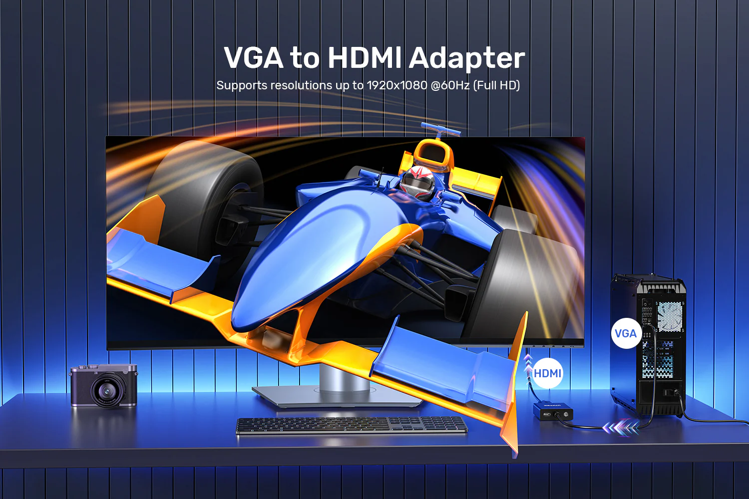 UNITEK VGA to HDMI Adapter 1080P Full HD Plug-and-Play Includes Audio Cable Buy UNITEK VGA to HDMI Adapter 1080P Full HD Plug-and-Play Includes Audio Cable Online in Pakistan - UGREEN PK
