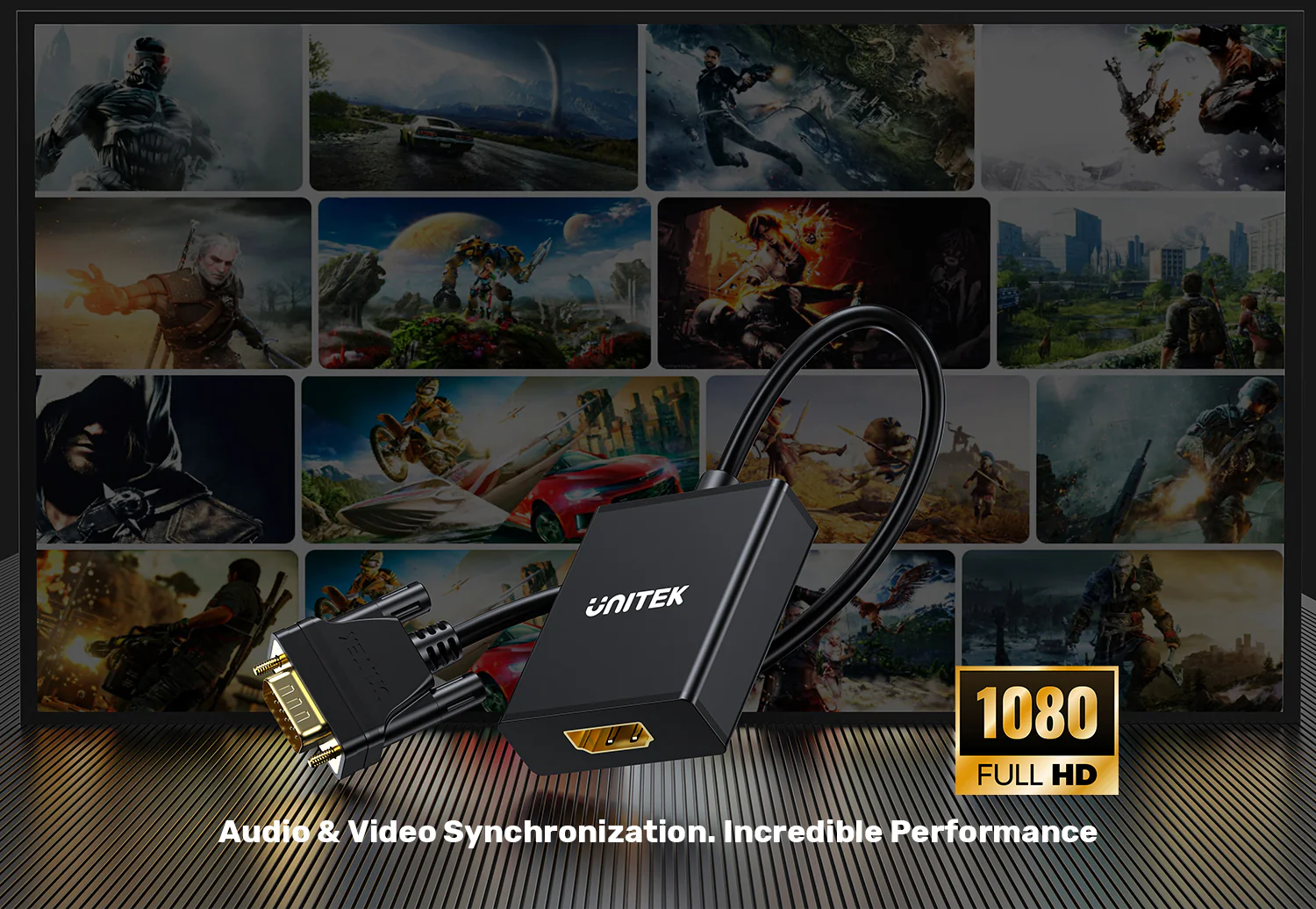 UNITEK VGA to HDMI Adapter 1080P Full HD Plug-and-Play Includes Audio Cable Buy UNITEK VGA to HDMI Adapter 1080P Full HD Plug-and-Play Includes Audio Cable Online in Pakistan - UGREEN PK