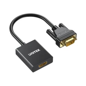 UNITEK V1112ABK01 VGA to HDMI Adapter