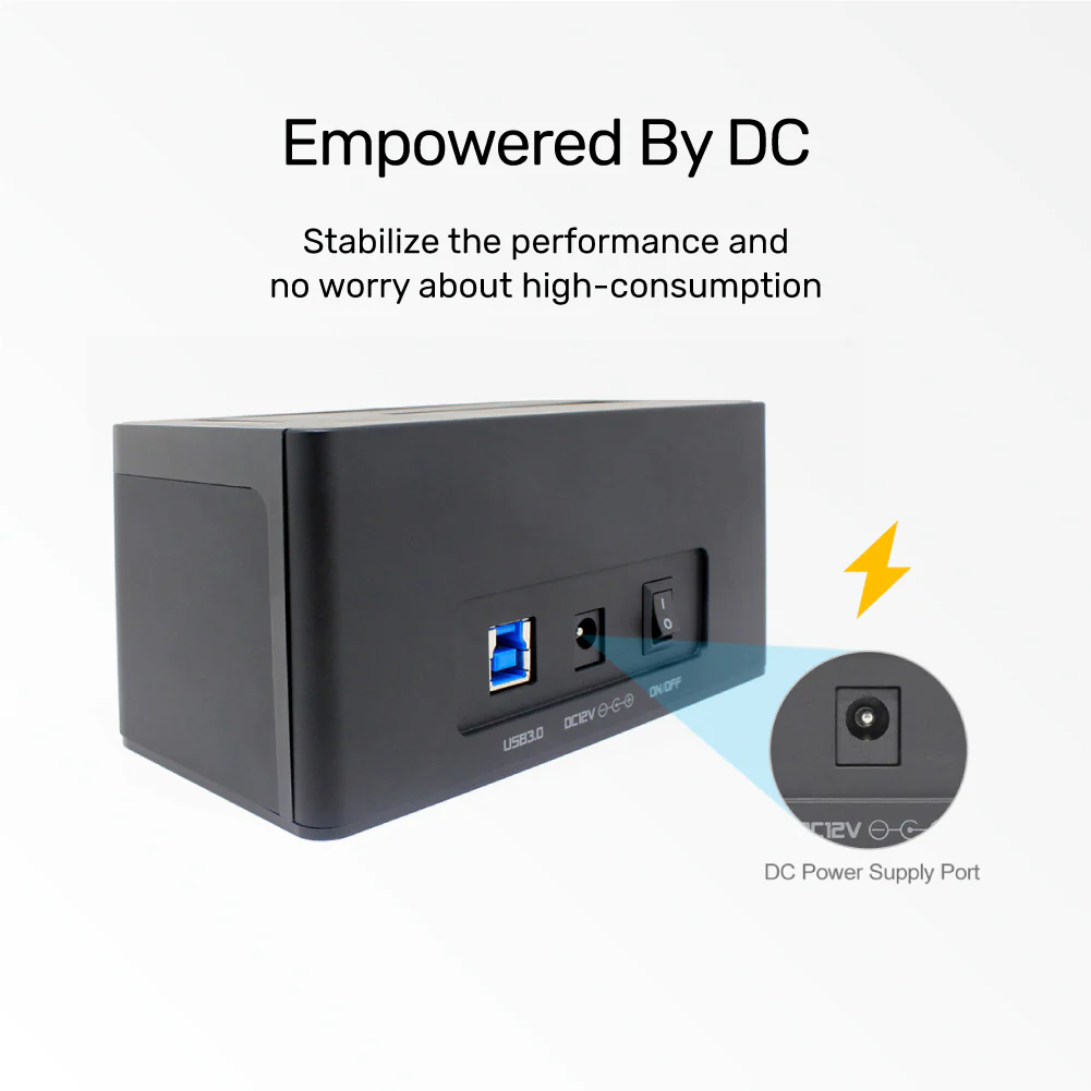 Buy UNITEK USB3.0 to SATA6G Docking Station Supports 2.5"/3.5" HDD/SSD Hot Swappable Online in Pakistan - UGREEN PK