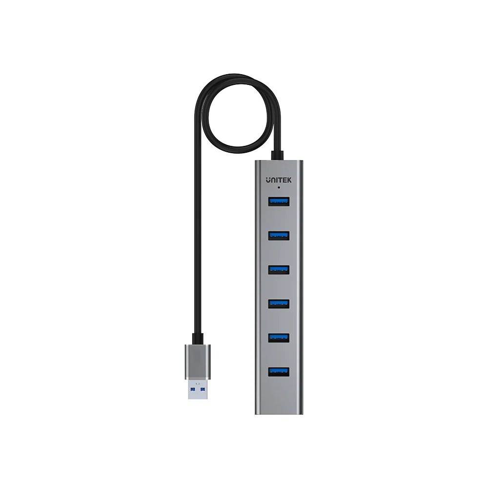 Buy UNITEK uHUB S7 7-Port USB 3.0 Powered Hub (40cm) Aluminum Enclosure, BC1.2 Charging, LED Indicator Online in Pakistan - UGREEN PK