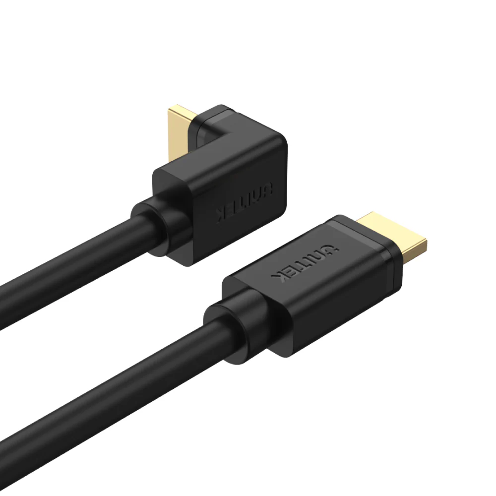Buy UNITEK 4K HDMI to HDMI Right Angle 270° Cable (3 Meter) 4K@60Hz, 18Gbps, HDR10, HDCP 2.2, Gold-Plated Connector Online in Pakistan - UGREEN PK