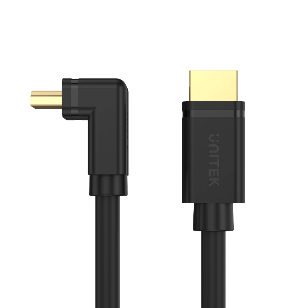 Buy UNITEK 4K HDMI to HDMI Right Angle 270° Cable (3 Meter) 4K@60Hz, 18Gbps, HDR10, HDCP 2.2, Gold-Plated Connector Online in Pakistan - UGREEN PK
