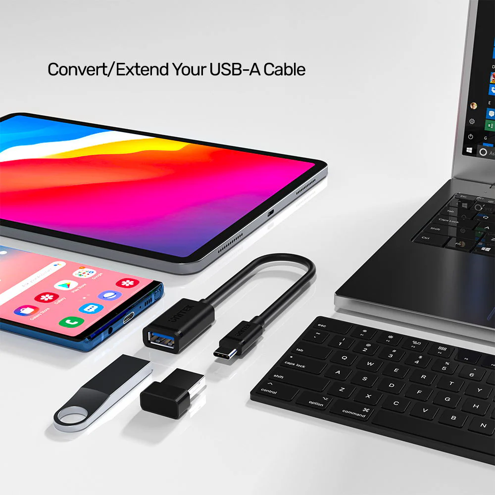 Buy UNITEK USB-C to USB-A Adapter 5Gbps USB 3.0 (0.2 Meter) Online in Pakistan - UGREEN PK