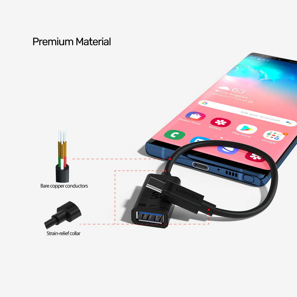 Buy UNITEK USB-C to USB-A Adapter 5Gbps USB 3.0 (0.2 Meter) Online in Pakistan - UGREEN PK