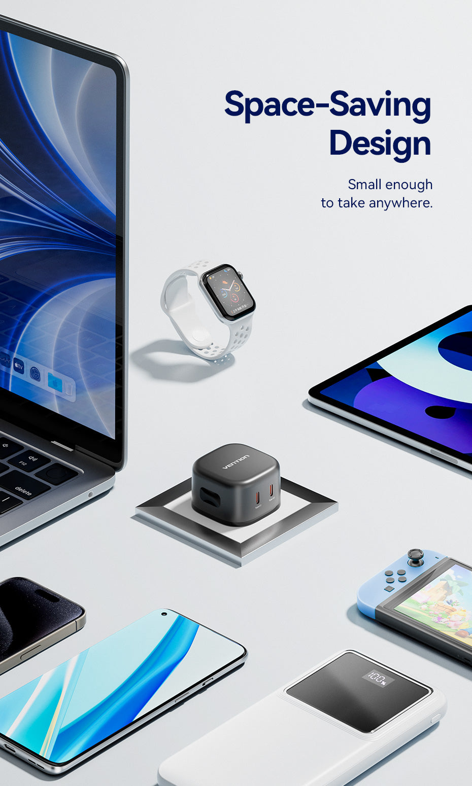 VENTION FESB0-UK 45W GaN Charger 2-Port USB-C PD 3.0 Fast Charger for iPhone 17/16/15/14 Buy VENTION FESB0-UK 45W GaN Charger 2-Port USB-C PD 3.0 Fast Charger for iPhone 17/16/15/14 Online in Pakistan - UGREEN PK