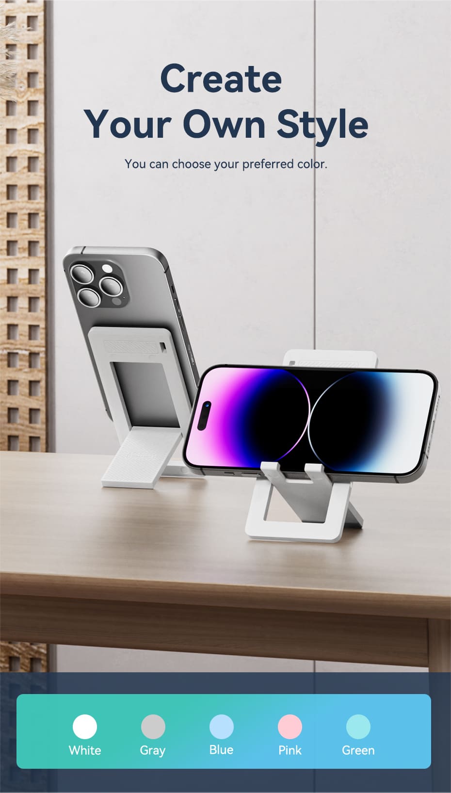 Buy VENTION KSHWO Portable Phone Stand (White) Online in Pakistan - UGREEN PK