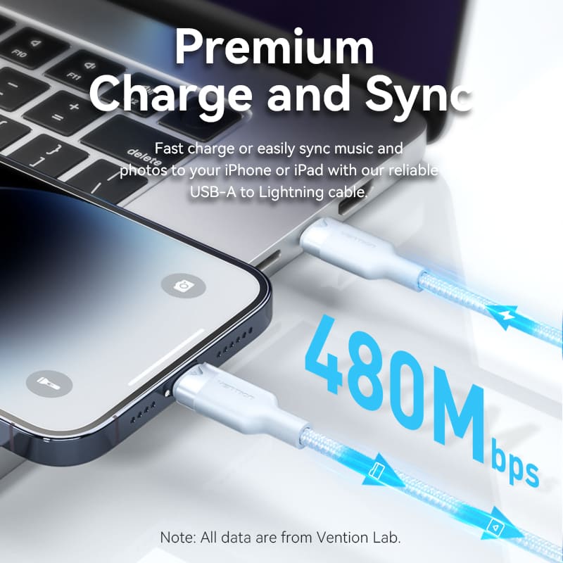 Buy VENTION LALBH USB-C to Lightning Cable (2 Meter) MFi Certified, 3A Fast Charging Online in Pakistan - UGREEN PK