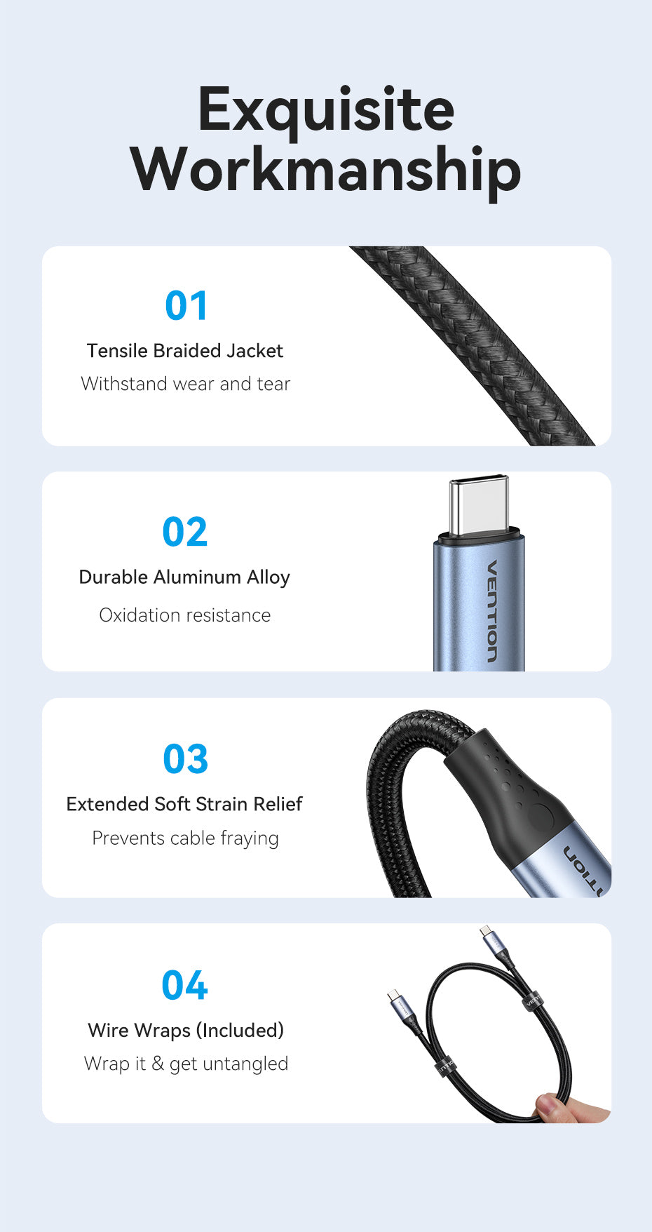 VENTION TAVHF USB 4.0 Type-C 240W PD Fast Charging (1 Meter) Thunderbolt 4, 40Gbps Data Transfer, 8K@60Hz Screen Mirroring Buy VENTION TAVHF USB 4.0 Type-C 240W PD Fast Charging (1 Meter) Thunderbolt 4, 40Gbps Data Transfer, 8K@60Hz Screen Mirroring Online in Pakistan - UGREEN PK