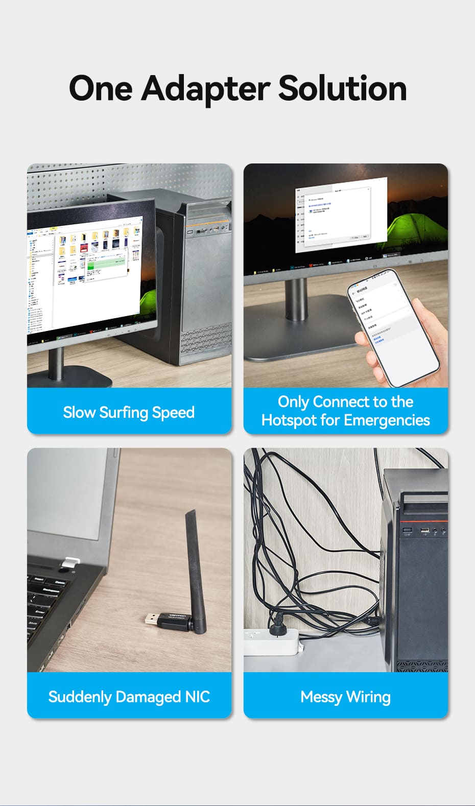 VENTION KDTB0 USB Wi-Fi Adapter 650 Mbps 6dBi High-Gain Antenna Buy VENTION KDTB0 USB Wi-Fi Adapter 650 Mbps 6dBi High-Gain Antenna Online in Pakistan - UGREEN PK