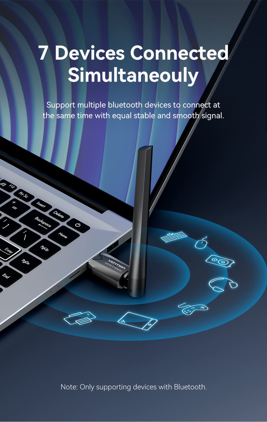 VENTION KDTB0 USB Wi-Fi Adapter 650 Mbps 6dBi High-Gain Antenna Buy VENTION KDTB0 USB Wi-Fi Adapter 650 Mbps 6dBi High-Gain Antenna Online in Pakistan - UGREEN PK
