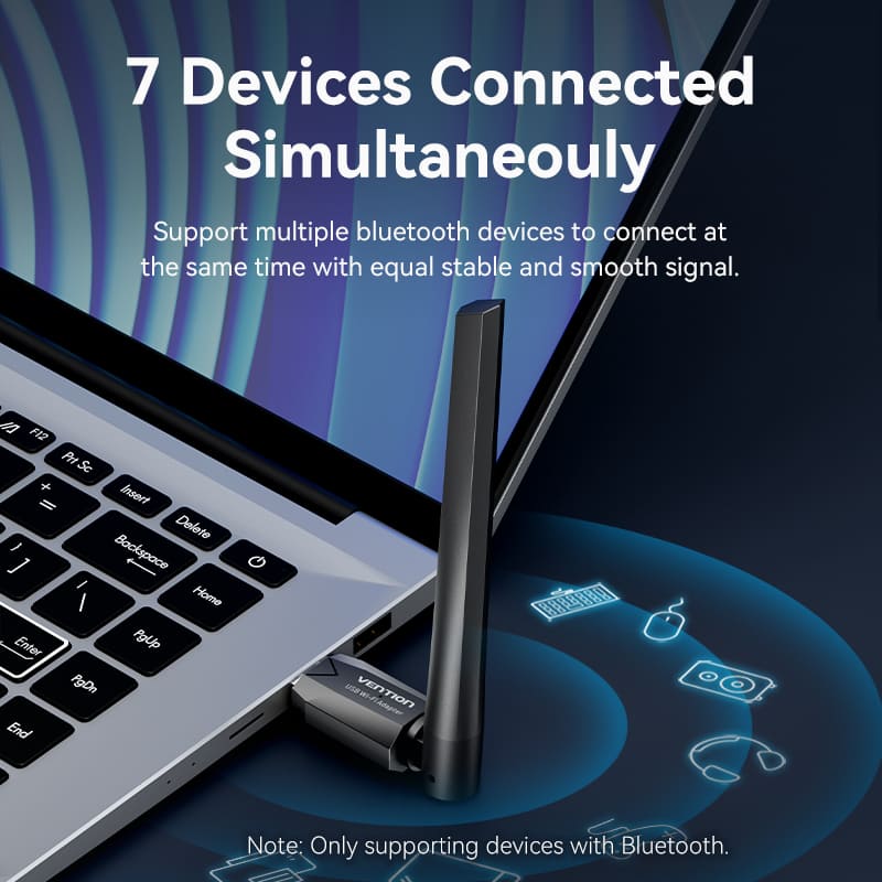 Buy VENTION KDTB0 USB Wi-Fi Adapter 650 Mbps 6dBi High-Gain Antenna Online in Pakistan - UGREEN PK