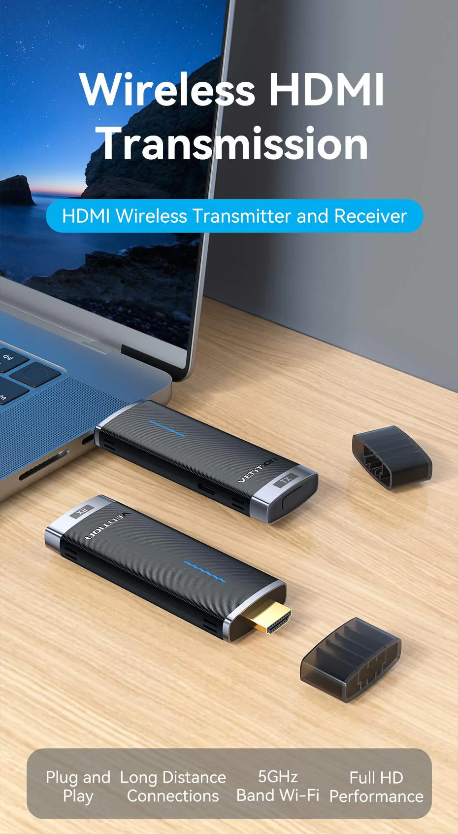 VENTION ADCB0 Wireless HDMI Extender TX and RX 40 Meter Range Buy VENTION ADCB0 Wireless HDMI Extender TX and RX 40 Meter Range Online in Pakistan - UGREEN PK