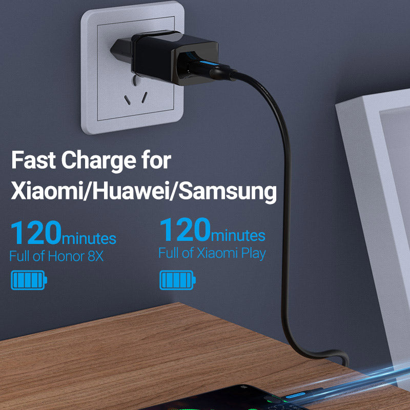 Buy VENTION USB 2.0 A to Micro USB Cable 3A Fast Charging & 480Mbps Data Transfer Online in Pakistan - UGREEN PK
