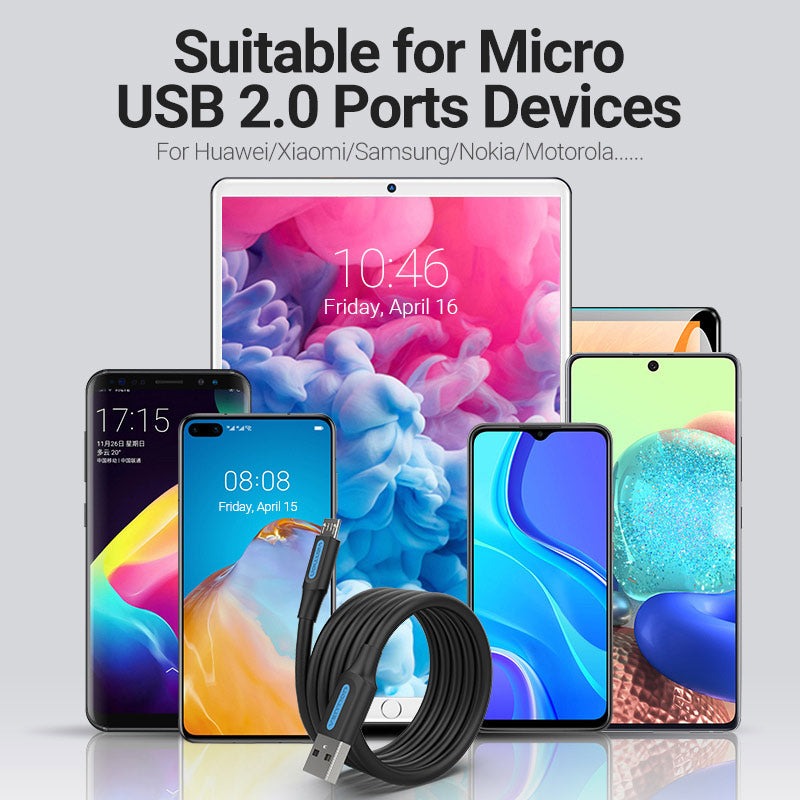 Buy VENTION USB 2.0 A to Micro USB Cable 3A Fast Charging & 480Mbps Data Transfer Online in Pakistan - UGREEN PK