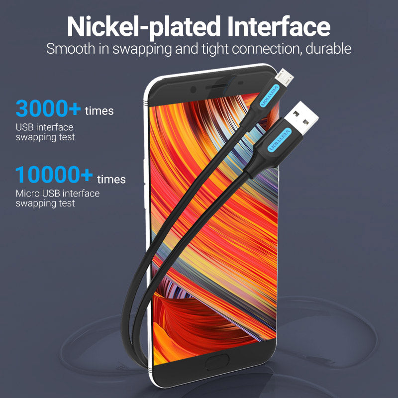 Buy VENTION USB 2.0 A to Micro USB Cable 3A Fast Charging & 480Mbps Data Transfer Online in Pakistan - UGREEN PK