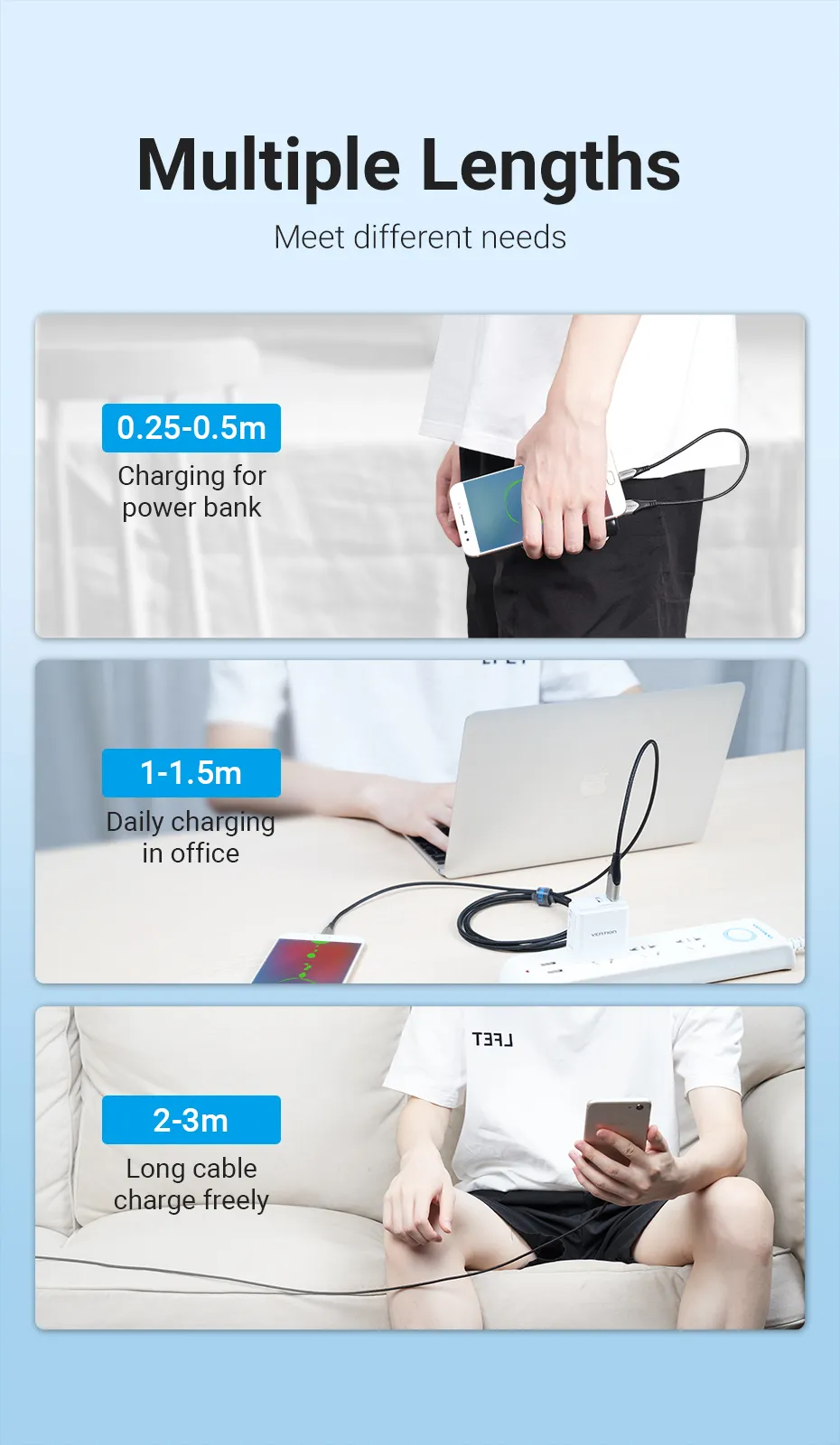 VENTION USB 2.0 A to Micro USB Cable 3A Fast Charging Nylon Braided & 480Mbps Data Transfer Buy VENTION USB 2.0 A to Micro USB Cable 3A Fast Charging Nylon Braided & 480Mbps Data Transfer Online in Pakistan - UGREEN PK