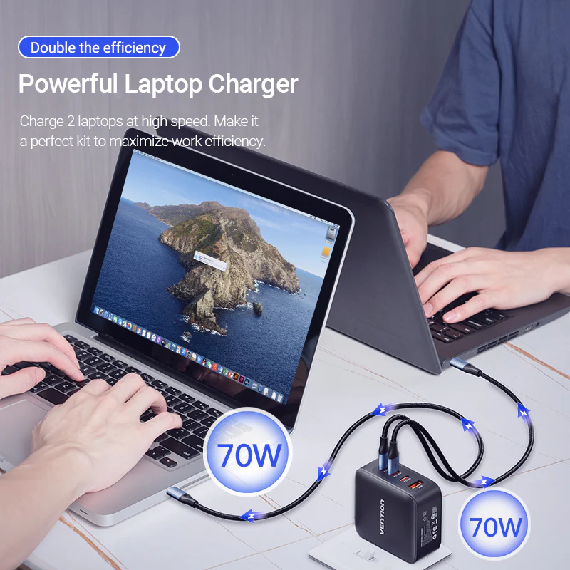 Buy VENTION FEIB0-EU 140W PD3.1 Fast Charging 4-Port USB GaN Charging Kit (EU Plug) Online in Pakistan - UGREEN PK