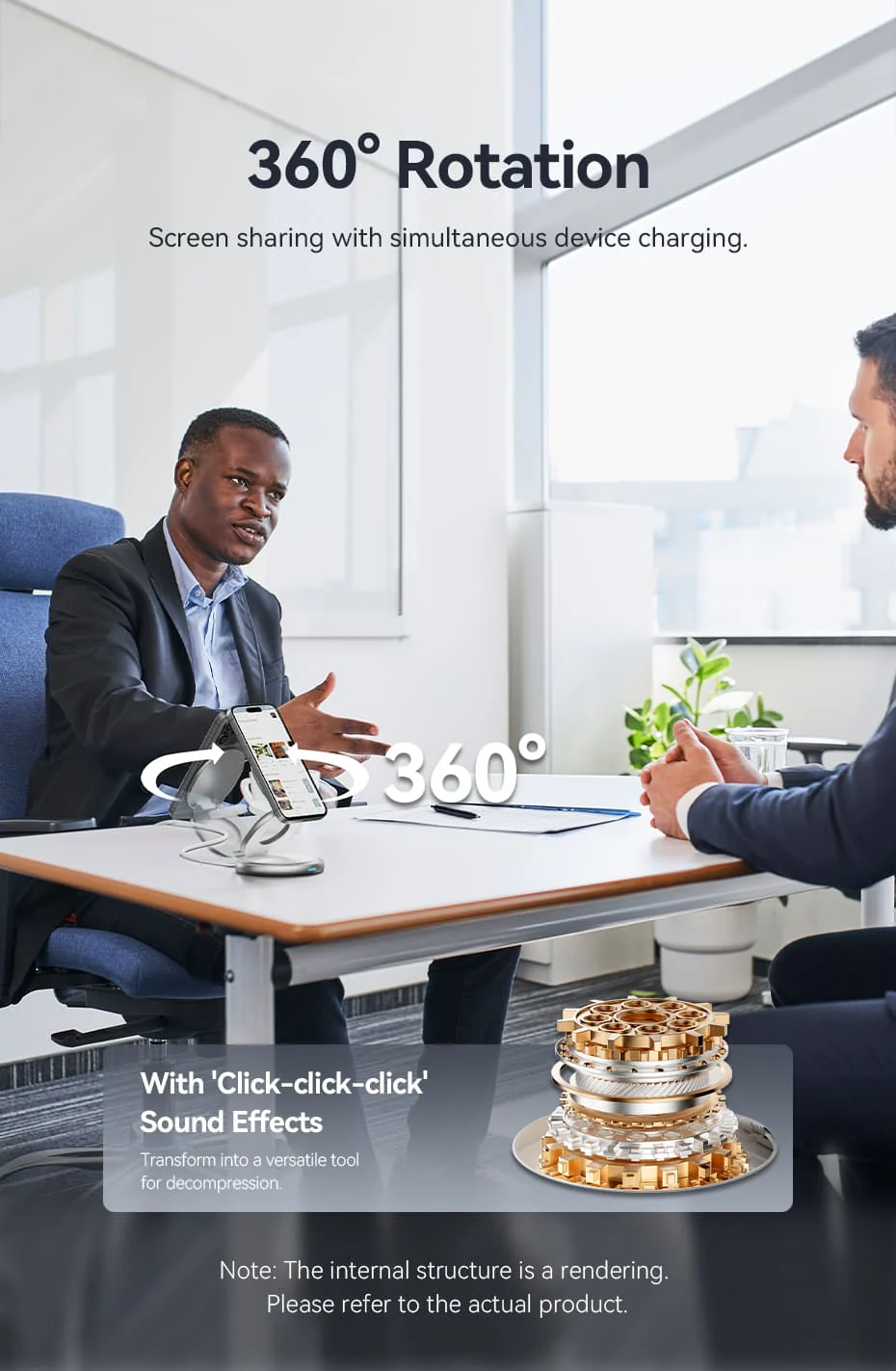 VENTION FGEI0 3-in-1 15W Wireless Charger 360° Rotating Stand with MagSafe Buy VENTION FGEI0 3-in-1 15W Wireless Charger 360° Rotating Stand with MagSafe Online in Pakistan - UGREEN PK