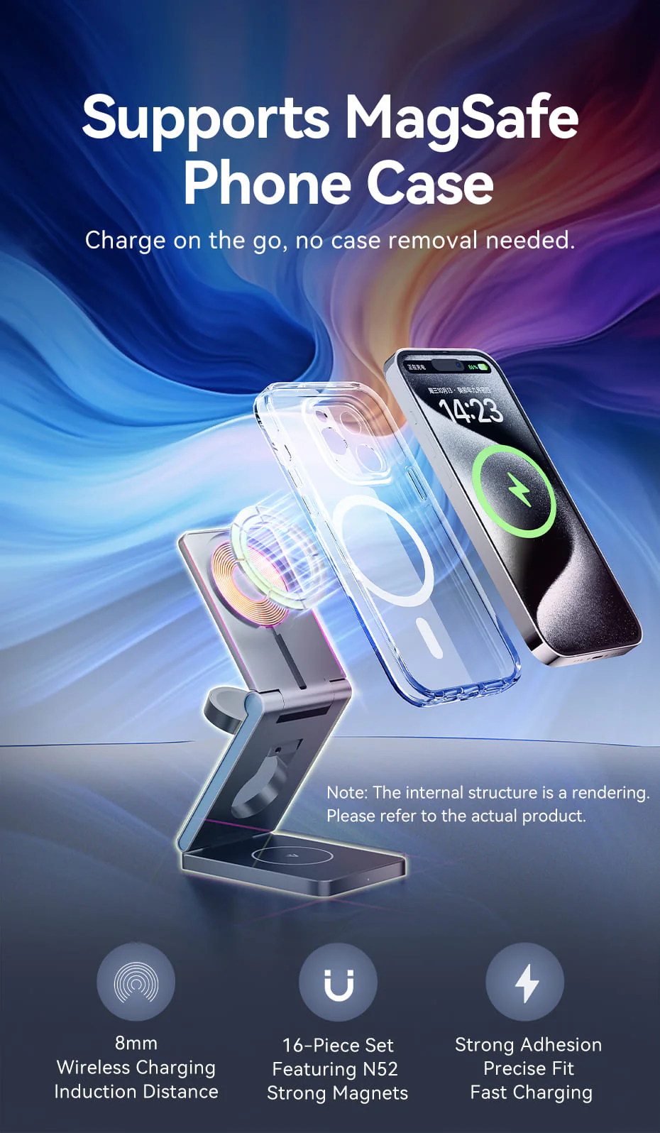 VENTION FGFH0 3-in-1 15W Wireless Charger Stand with MagSafe Buy VENTION FGFH0 3-in-1 15W Wireless Charger Stand with MagSafe Online in Pakistan - UGREEN PK