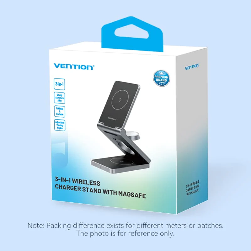 Buy VENTION FGFH0 3-in-1 15W Wireless Charger Stand with MagSafe Online in Pakistan - UGREEN PK