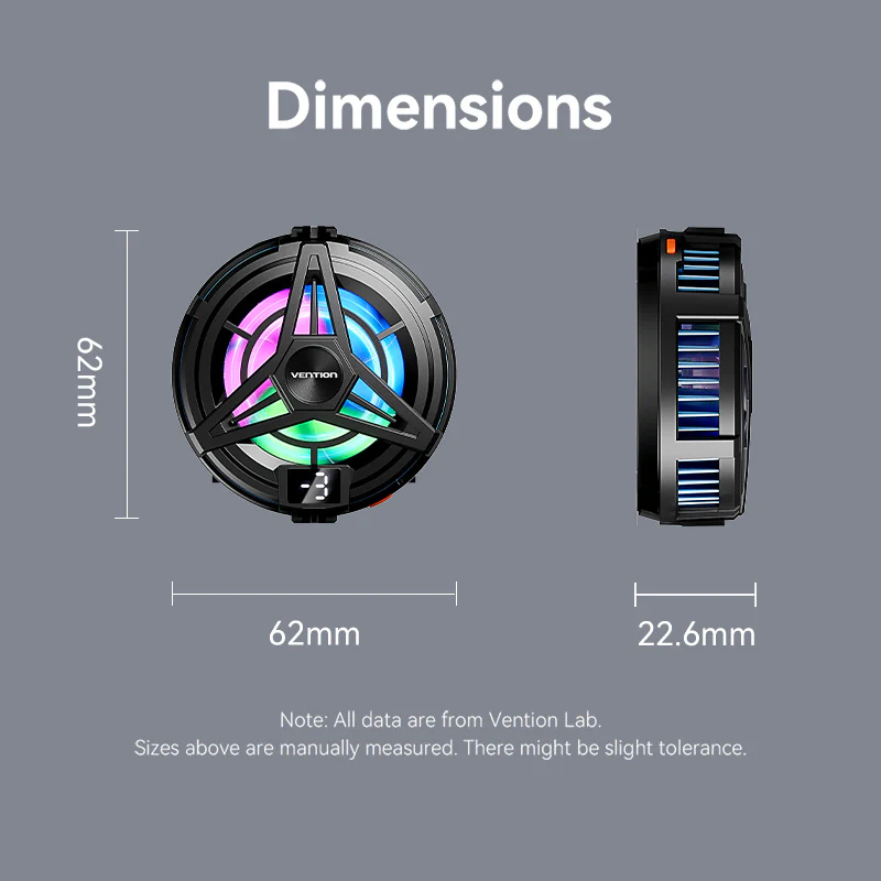 Buy VENTION KQKB0 Magnetic Phone Cooler with 3-Speed Adjustment for iPhone & Android Online in Pakistan - UGREEN PK