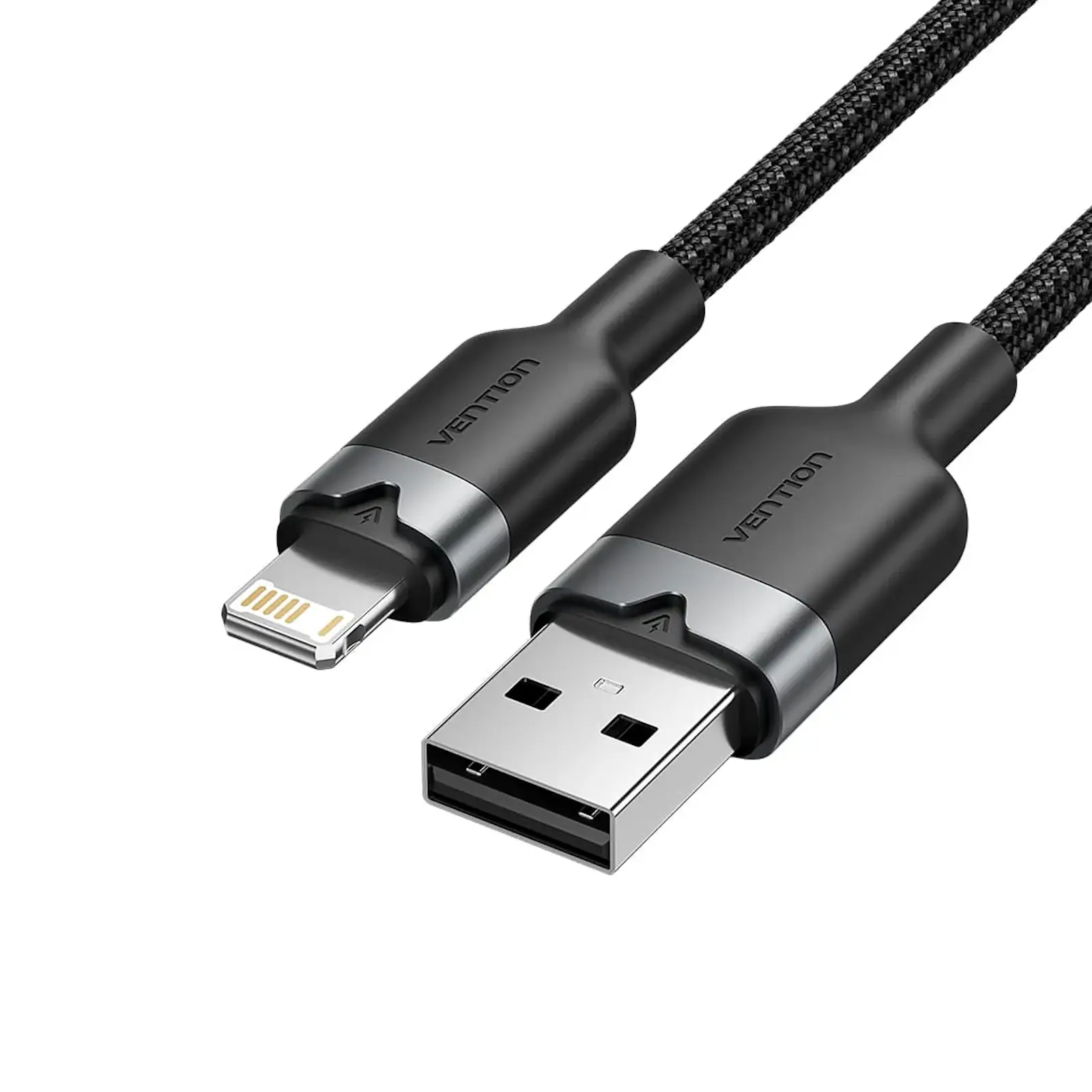 Buy VENTION LANBF USB 2.0 Type-A Male to Lightning Male 2.4A Cable (1 Meter) Black Online in Pakistan - UGREEN PK