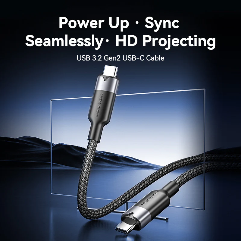 Buy VENTION USB 3.2 Gen2 Type-C to Type-C Cable 10Gbps, 5A, 4K@60Hz Online in Pakistan - UGREEN PK