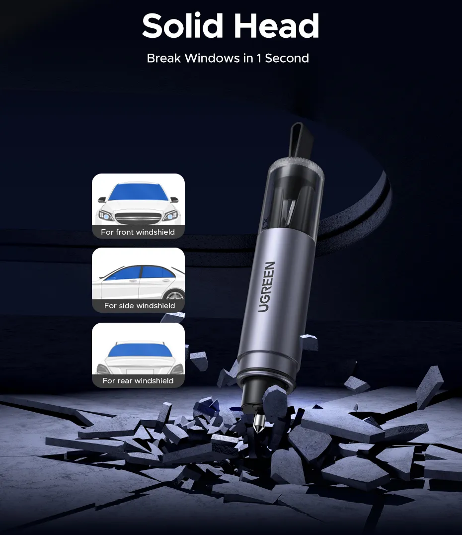 UGREEN 35347 Car Window Breaker & Seatbelt Cutter (Life-Saving Emergency Tool) Buy UGREEN 35347 Car Window Breaker & Seatbelt Cutter (Life-Saving Emergency Tool) Online in Pakistan - UGREEN PK