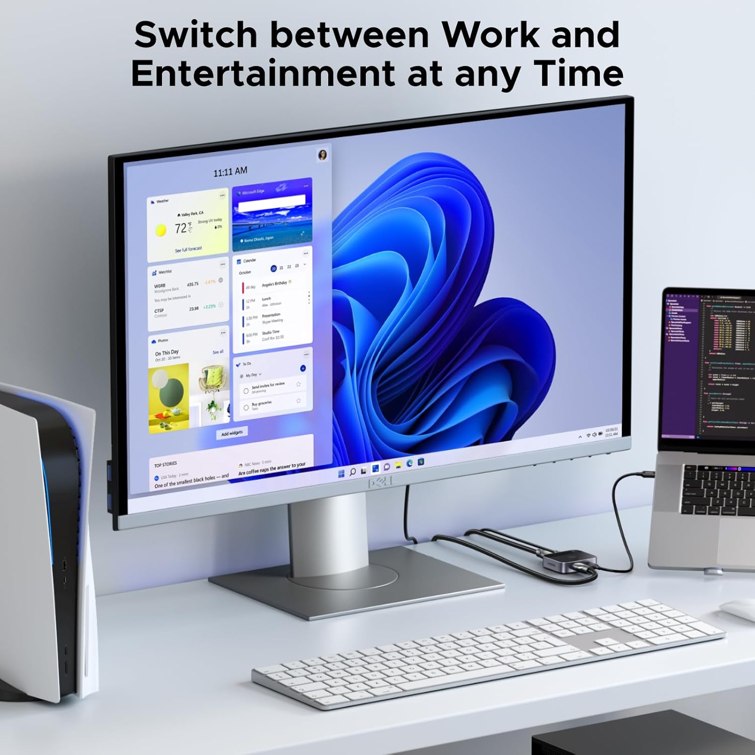 Buy UGREEN 55452 USB-C+HDMI Switch 2-in-1 Out 4K@60Hz Aluminum Switcher for Laptops, MacBook Online in Pakistan - UGREEN PK