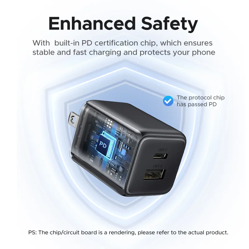 Buy UGREEN 55533 20W GaN Fast Charger Dual Port USB-C & USB-A PD 3.0 QC 3.0 for iPhone 16/15 Pro Max Online in Pakistan - UGREEN PK