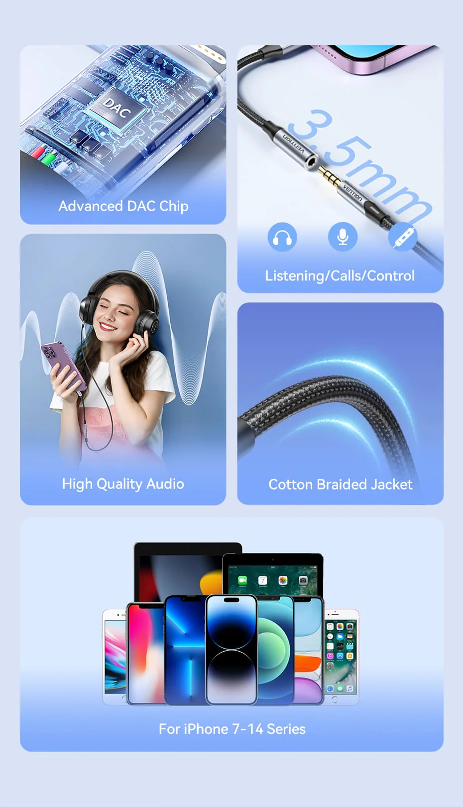 VENTION BMBHA Lightning to 3.5mm Audio Adapter (Gray) Cotton Braided, Aluminum Alloy Buy VENTION BMBHA Lightning to 3.5mm Audio Adapter (Gray) Cotton Braided, Aluminum Alloy Online in Pakistan - UGREEN PK