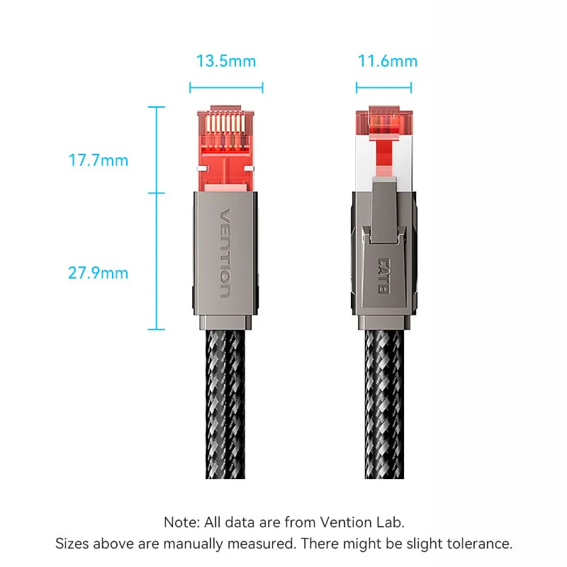Buy VENTION CAT 8 Gaming Ethernet Cable 40Gbps 2000MHz High-Speed SFTP Cotton Braided Patch Cord Online in Pakistan - UGREEN PK