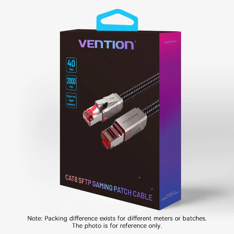 Buy VENTION CAT 8 Gaming Ethernet Cable 40Gbps 2000MHz High-Speed SFTP Cotton Braided Patch Cord Online in Pakistan - UGREEN PK