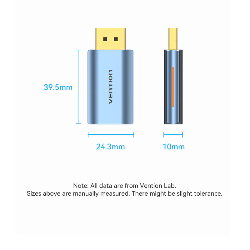 Buy VENTION HBOB0 DisplayPort to HDMI Adapter Full HD 1080P@60Hz (Black) Gold-Plated Online in Pakistan - UGREEN PK