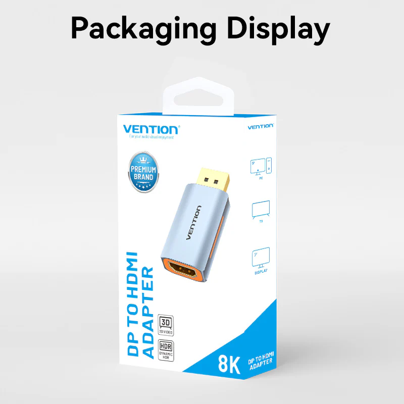 Buy VENTION HBOB0 DisplayPort to HDMI Adapter Full HD 1080P@60Hz (Black) Gold-Plated Online in Pakistan - UGREEN PK