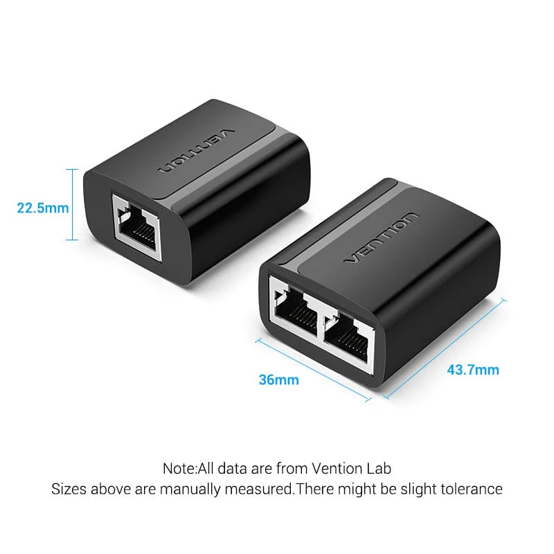 Buy VENTION IPTB0 RJ45 Splitter Adapter (2 Pack) Gold-Plated Connectors Online in Pakistan - UGREEN PK