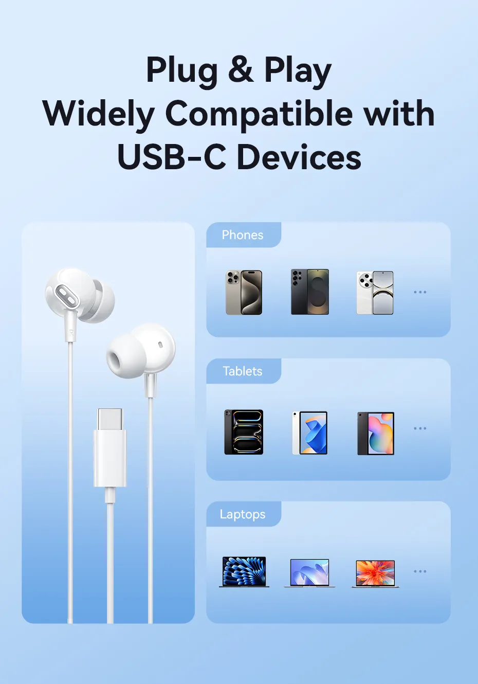 VENTION ECHO LITE USB-C Wired Earphones (In-Ear, with Mic) for iPhone 15/16 Series Buy VENTION ECHO LITE USB-C Wired Earphones (In-Ear, with Mic) for iPhone 15/16 Series Online in Pakistan - UGREEN PK