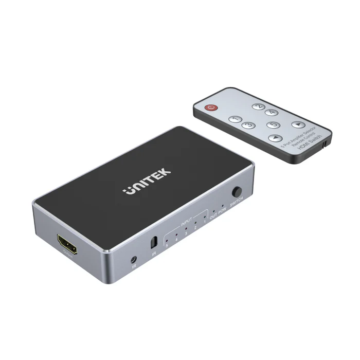 Buy UNITEK 4K HDMI Switch 5 In 1 Out with IR Remote, Supports 4K@30Hz, HDR, 3D, Dolby Online in Pakistan - UGREEN PK