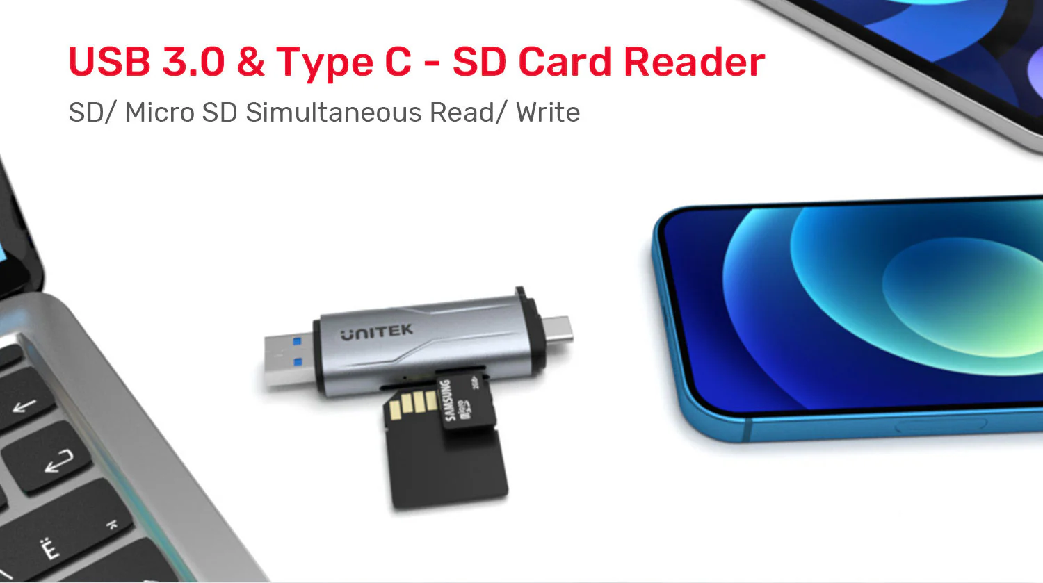 UNITEK 2-in-1 USB-C & USB-A SD 3.0 Card Reader Dual-Slot for SD/TF Cards Compatible with Windows/Mac/Android Buy UNITEK 2-in-1 USB-C & USB-A SD 3.0 Card Reader Dual-Slot for SD/TF Cards Compatible with Windows/Mac/Android Online in Pakistan - UGREEN PK