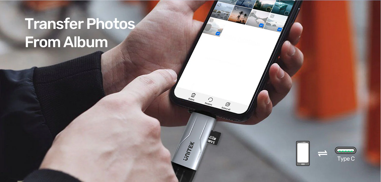 UNITEK 2-in-1 USB-C & USB-A SD 3.0 Card Reader Dual-Slot for SD/TF Cards Compatible with Windows/Mac/Android Buy UNITEK 2-in-1 USB-C & USB-A SD 3.0 Card Reader Dual-Slot for SD/TF Cards Compatible with Windows/Mac/Android Online in Pakistan - UGREEN PK