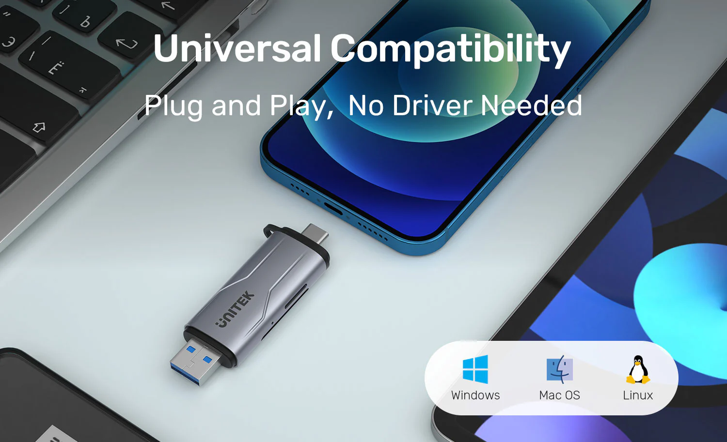 UNITEK 2-in-1 USB-C & USB-A SD 3.0 Card Reader Dual-Slot for SD/TF Cards Compatible with Windows/Mac/Android Buy UNITEK 2-in-1 USB-C & USB-A SD 3.0 Card Reader Dual-Slot for SD/TF Cards Compatible with Windows/Mac/Android Online in Pakistan - UGREEN PK