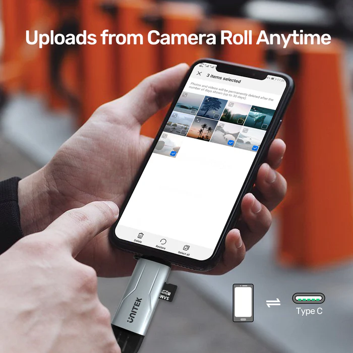 Buy UNITEK 2-in-1 USB-C & USB-A SD 3.0 Card Reader Dual-Slot for SD/TF Cards Compatible with Windows/Mac/Android Online in Pakistan - UGREEN PK