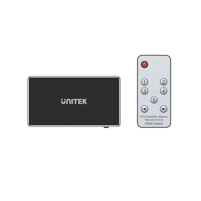 Buy UNITEK 4K HDMI Switch 5 In 1 Out with IR Remote, Supports 4K@30Hz, HDR, 3D, Dolby Online in Pakistan - UGREEN PK