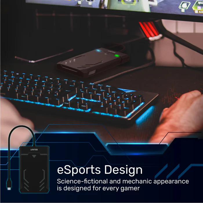 Buy UNITEK DiskGuard Raiden 2.5" USB-C to SATA III HDD/SSD Enclosure, USB 3.0 (5Gbps) External Hard Drive Case Online in Pakistan - UGREEN PK
