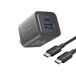 Buy VENTION 30W GaN Dual Port Charger with 60W USB-C Cable PD3.0/PPS, Fast Charging for iPhone 16/15, Galaxy S24/S23 Online in Pakistan - UGREEN PK