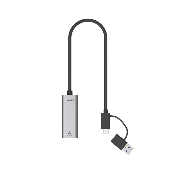 Buy UNITEK Hybrid USB-C & USB-A to 2.5G Gigabit Ethernet Adapter 2500Mbps Wired Network Dongle Online in Pakistan - UGREEN PK